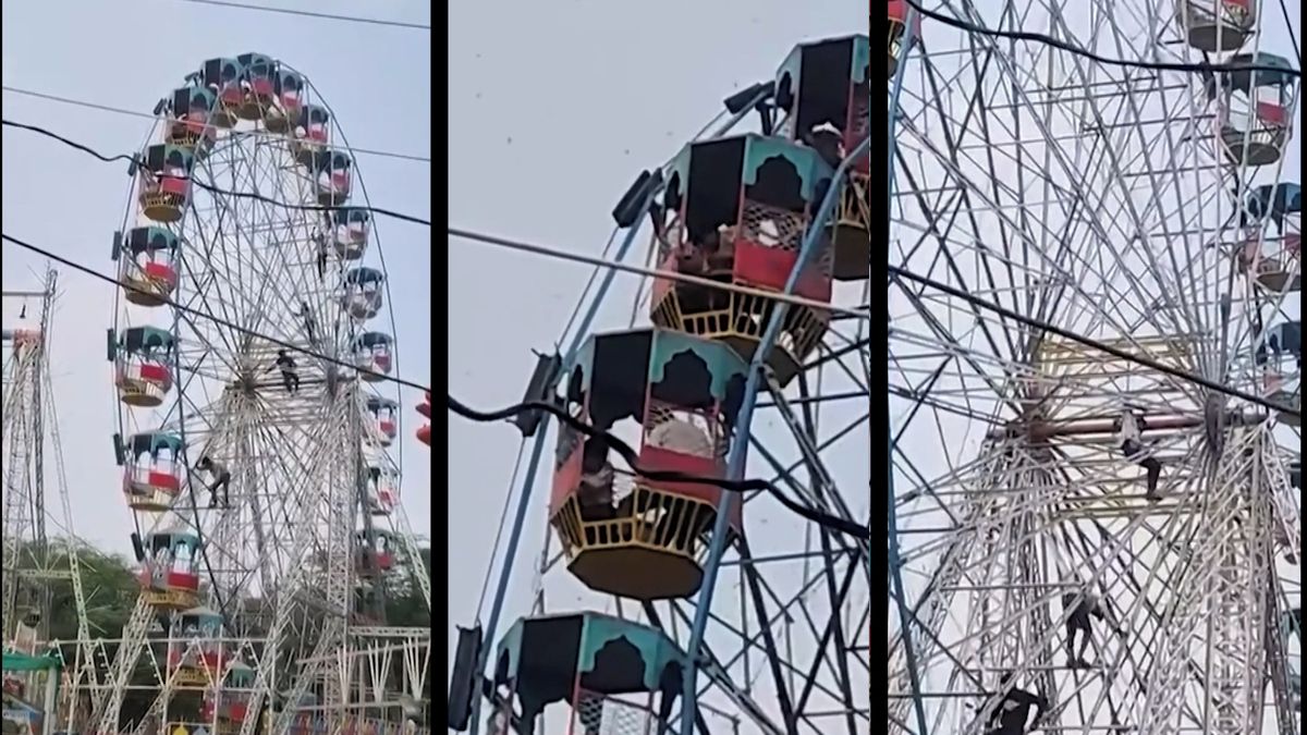 Roj včel v Indii zaútočil na vyhlídkové kolo, návštěvníci slézali dolů po konstrukci